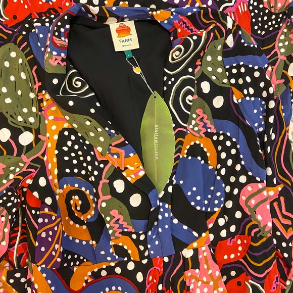 FARM Rio Under the Sea Midi Dress - Picture 3 of 3